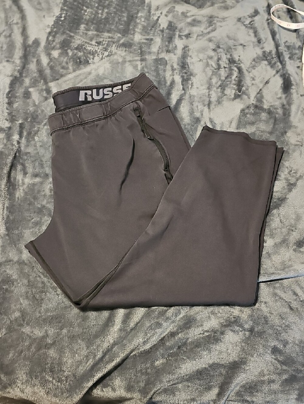 Russell Athletic Black Men's Jogger Pants with Branded Waistband - Picture 5 of 8